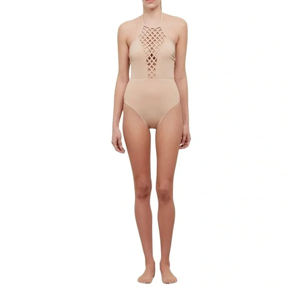 Kenneth Cole New York Other - Kenneth Cole Strappy Front Halter One Piece Swimsuit